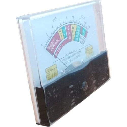 DC Voltmeter Analog Panel Voltage Meter Mechanical Pointer Type MINI Crank Volts