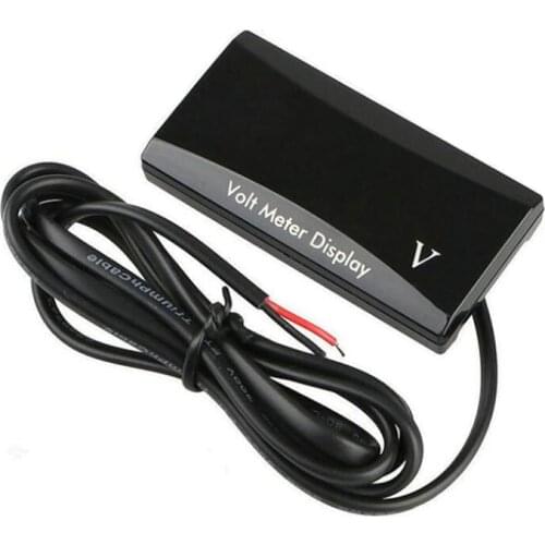 Taidacent LED Digital Display Voltmeter Electric Motorcycle Voltmeter 7 Segment Voltmeter 12-150V Wide Range Car Volt Detection