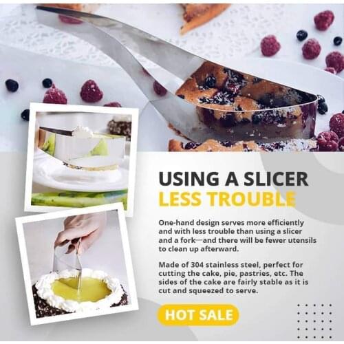 1pc Cut Cakes Perfectly Adjustable Stainless Steel Cake Cut Slicer Device Cake Decorating Mold DIY Bakeware Kitchen Cooking Tool