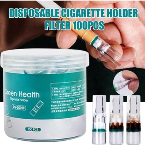 100PCS/Box Cigarette Disposable Smoking Pipe Filter Tobacco Filter Cigar Accessories Smoker Tools Gifts For Women Men