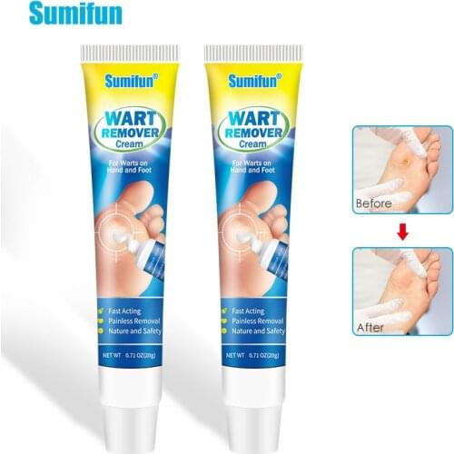 2Pcs Sumifun Herbal Warts Remover Ointment Wart Treatment Antibacterial Cream Herbs Skin Tags Removal Foot Corns Plaster P1333