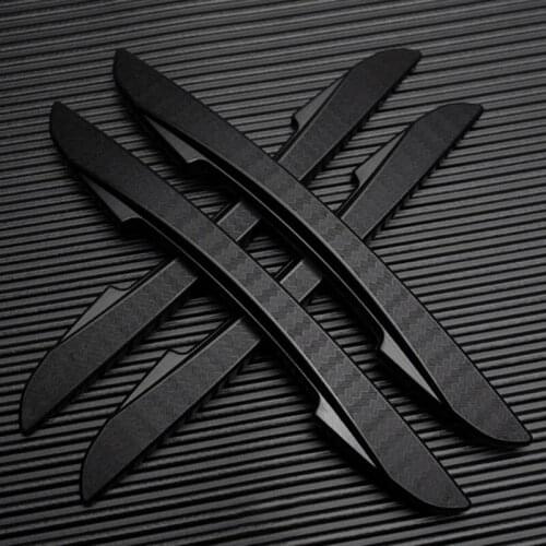 4Pcs/Car-Styling Decoration Strip Sticker Rear View Mirror Cover Protection Strip Anti Scratch Collision Sticker Car Accessories