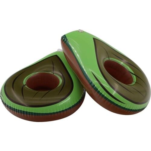 Avocado Inflatable Cup Drink Stand Holder Coaster Floating Water Swimming Float Bathing Beach Pool Toy Party Beverage Coasters