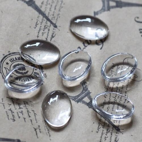 Free shipping!!!!DIY jewelry findings-13*18mm oval 3.5mm thick Glass Cameo Cabochon