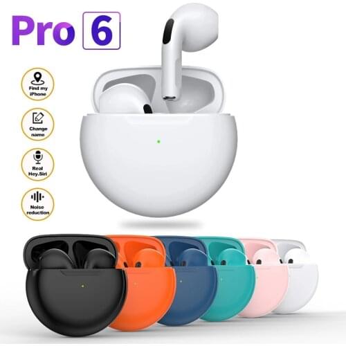 TWS J6 Wireless Headphone Pro6 Bluetooth Earphones Waterproof Earpieces Sport Earbuds For Huawei Iphone OPPO Xiaomi Music Headse