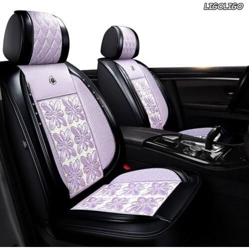 LIGOLIGO flax car seat covers For toyota avensis t25 wish prado 120 150 corolla prius 20 land cruiser 100 camry 40 50 car seats
