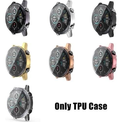 Electroplating TPU Watch Cover Shell Screen Protector Case for Honor Magic 2 46mm Smartwatch Accessories