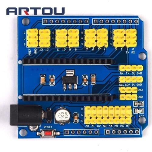 NANO I/O IO Expansion Sensor Shield Module For Arduino Nano V3.0 3.0 Controller Compatible Board I2C PWM Interface 3.3V