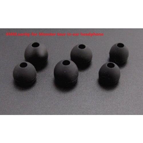 DHL free.6000pcs. Black In-Ear Small Middle Big Replacement Earbuds Earbud For T0UR Earphone T0UR eargel. 4MM