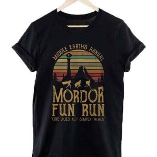 Mordor Fun Run Shirt Vintage Gift T Shirt Men and Women T shirt tee Size S 2XL BG72