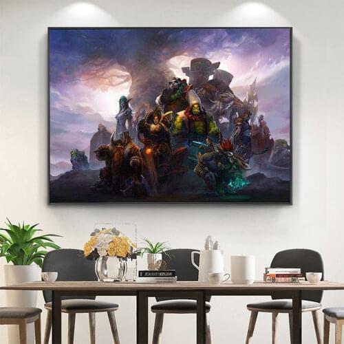 World Of Warcraft DIY Paint By Numbers Set Acrylic Paints 40*50 Picture By Numbers Photo Wall Decoration Crafts For Wholesale