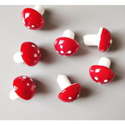 Red Foam Mushroom Micro Landscape Potted Bonsai Ornaments Accessories DW003