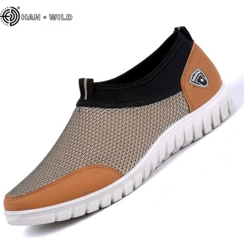 2020 Summer Mesh Shoe Sneakers For Men Shoes Breathable Mens Casual Shoes Slip-On Male Shoes Loafers Casual Walking Sneakers