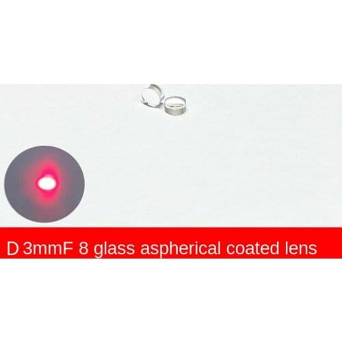 D3.0 Focal Length 8.0 Laser Module Glass Aspherical Collimation Coating Optical Lens Focusing Lenses Emission Tube