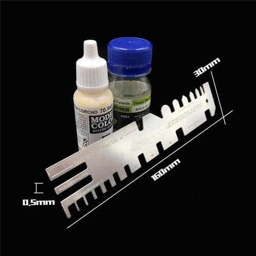 Hand Pressure Type Ruler Etch with Bending Plate Hobby Tanks Ships Photo-etching Parts Folding Tool