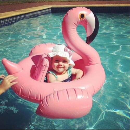 Inflatable Flamingo Pool Float Circle Mattress Swimming Swan Swim Ring Seat Boat Raft Summer Water Fun Pool Toys