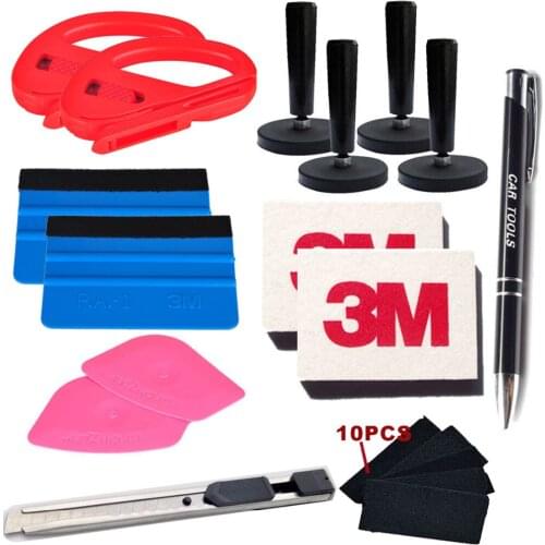 Car Window Tint Film Stickers Wrap Application Tools 3M Squeegee Scraper Cutter