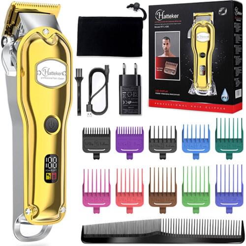 Professional 8W powerful hair trimmer IPX7 electric hair clipper kit cord cordless adjustable 2021 new arrival haircut