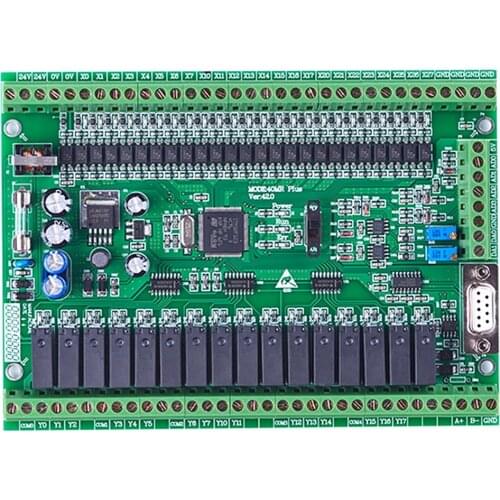 PLC industrial control board FX1N FX2N 40MR 4AD 2DA direct download can be even touch screen text