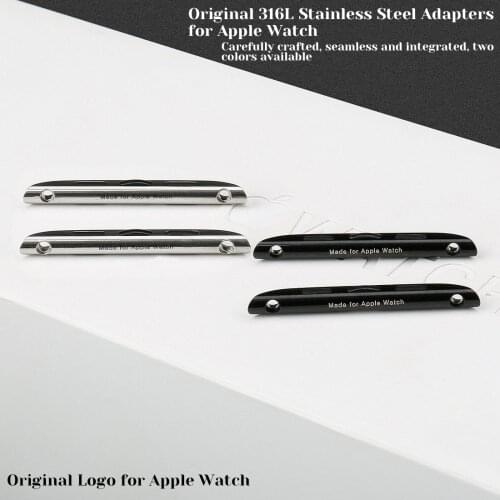 10pcs Adapter Connector For Apple Watch series 6 SE 5 4 3 2 band 44mm 40mm For iwatch band 42mm 38mm accessories Tool Wholesale