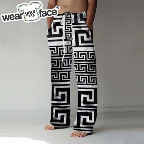 Ancient Times Pattern Summer 3D All Over Printed Wide Leg Pants Casual Streetwear Joggers Women Men Clothing Plus Size Dropship