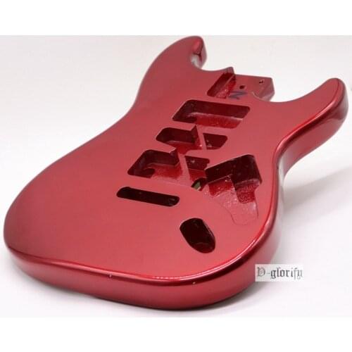 ST electric guitar metal red body suitable for 56.5-57MM neck