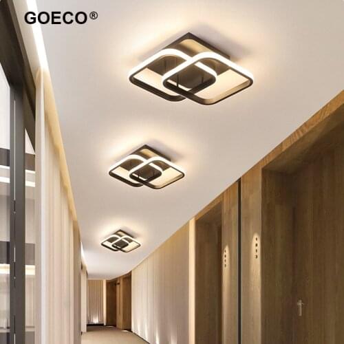 LED Ceiling Light Modern Chandelier For Bedroom Living Room Dining Room Black White Aisle Indoor Lamp Corridor Home Balcony
