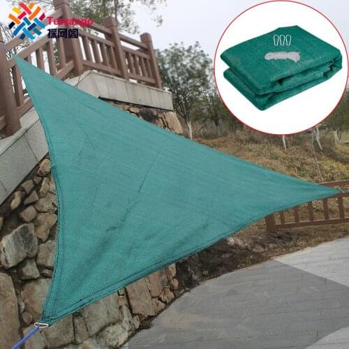 Tewango 200GSM HDPE Portable Sun Shade Sail Awning Cover For Backyard Outdoor Heavy Duty Sun Shelter Triangle UV Block Net