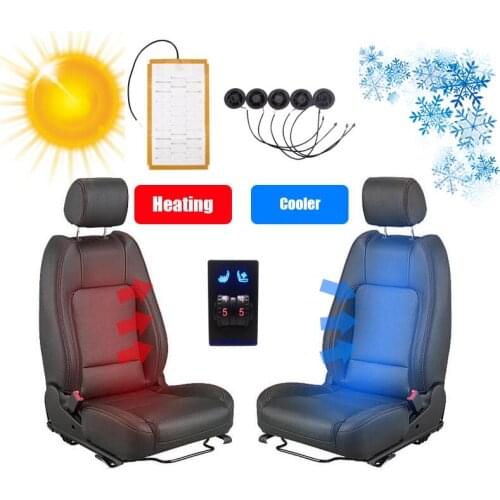 Car seat Ventilated ventilation covers 5 air cooling fan and heated cushion warm support Interior Seat for four season pillow