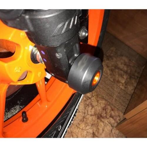 CNC Front Rear Fork Wheel Frame Slider Crash Protector Pads Roda For KTM DUKE/RC 125 200 250 390 DUKE125 200 DUKE250 DUKE390