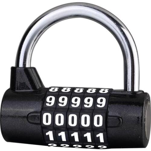 5 Digit Password Lock Zinc Alloy Combination Travel Security Safely Code Padlock For Travel Bag Suitcase Security Coded Locker