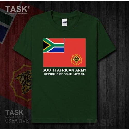 Army South Africa RSA African ZAF new Tops Fashion summer cotton sports t shirt mens Military Tactical country Short sleeve 01