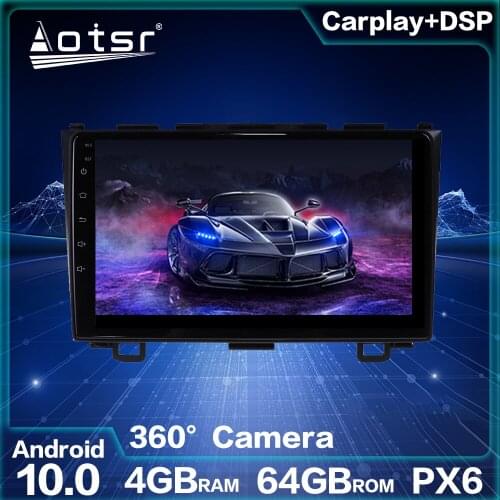 For Honda CRV 2006-2012 Car DVD Player GPS Navigation Multimedia Player Android 10.0 64GB PX6 Auto Stereo Video Audio Head Unit