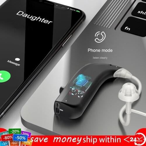 Bluetooth 5.0 Invisible Rechargeable Hearing Aid Digital Audifonos Ear Sound Amplifier Enhancer слуховой аппарат Call Music