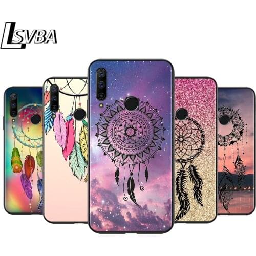 Black Soft TPU Cover Dream The Catcher for Honor 9X 9 Lite 8S 8C 8X 8A 8 2019 2020 7A 7S 7C Pro Phone Case