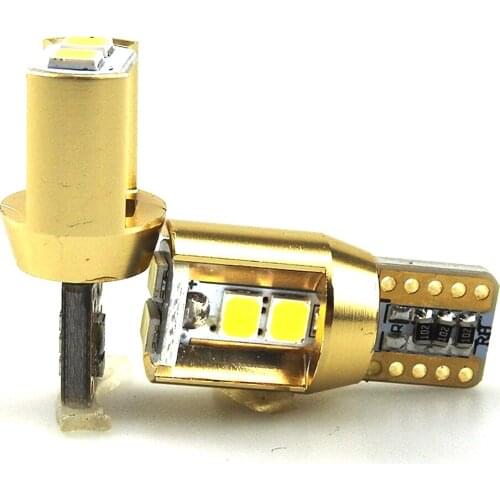 2Pcs New W5W T10 LED Car Interior Light High Bright Auto Canbus Clearance Light Lamp Bulb SMD LED Dome Light Reading Light 12V