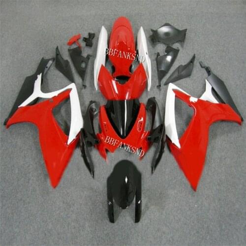Motorcycle Fairing kit for SUZUKI GSXR600 750 K6 06 07 GSXR 600 GSXR750 2006 2007 ABS Red black Fairings set