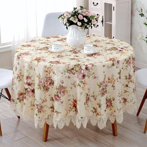 European style lace tablecloth hollow garden table cloth flower fabric table cloth cover towels round tablecloth 1301