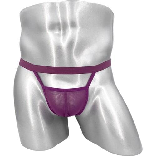 Open Crotch Thongs Men Mesh Transparent Mini Micro G-String Male Rings Low-rise Mens Underwear Expose Cock Gay Backless Briefs