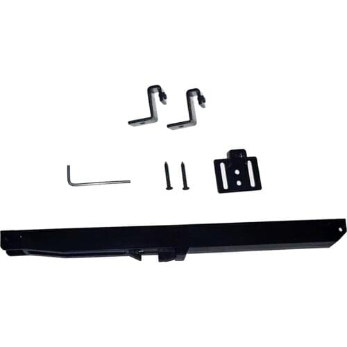 Barn Door Floor Guide, Sliding Smoothly with Bearings, Heavy Duty Metal Hardware, Adjustable for Sliding Doors, Black