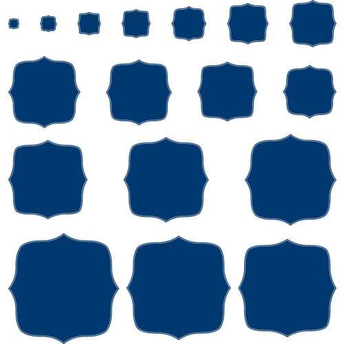 Priceless Label Foundation Square Metal Cutting Dies Scrapbook Diary Decoration Stencil Embossing Template DIY Greeting 2021