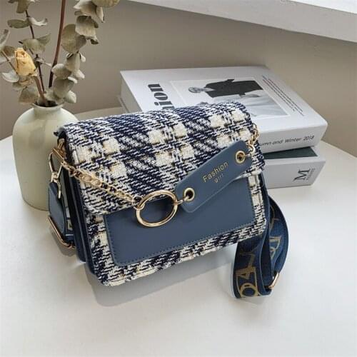 2021 New Luxury Grid Crossbody Ladies Bags Designer Retro Shoulder Handbags Clutch Bag Messenger Bags For Women Hand Bag Purse