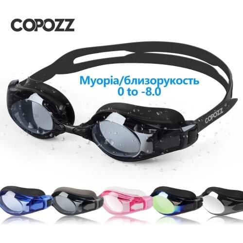 Adjustable Swimming Goggles Myopia 0 -1.5 to -8 Anti fog Eyewear Sun Protecion Swimming Glasses Diopter Adult Men Women Zwembril