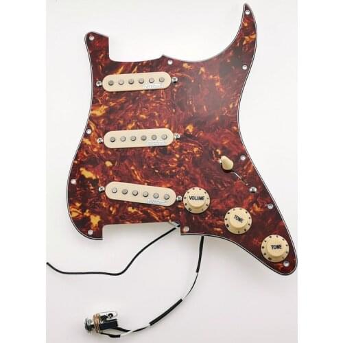 Wilkinson WVS 60s Alnico5 SSS Single Coil Guitar Pickups Pickguard Wiring Harness /1 Set