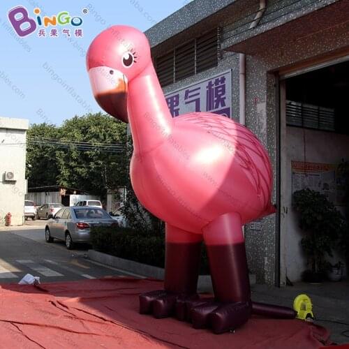 Personalized 13 feet height giant inflatable flamingo / 4m tall flamingo inflatable / pink flamingo inflatable toys