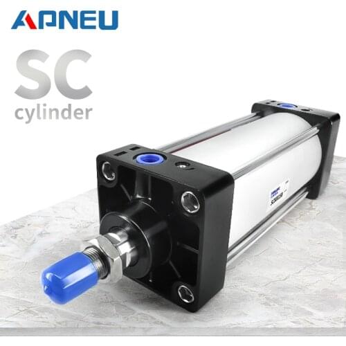 Pneumatic Cylinder SC Standard Air Cylinder 32/40/50/63/80mm Bore 25/50/75/100/125/150/175/200/250mm Stroke Pneumatic Cylinder