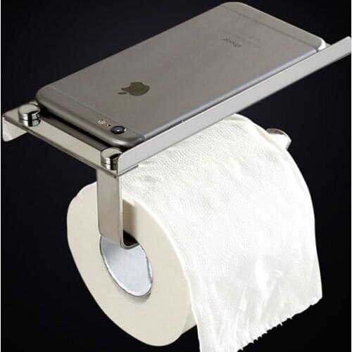 Modern SUS 304 Stainless Steel Square Bathroom Hardware Set Mirror Chrome Polished Wall Mount Paper Holder Toilet Roll Hook