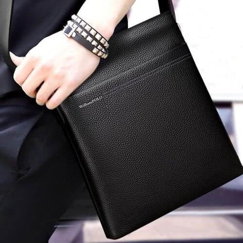 Cow Leather Men Messenger Casual Business Vintage Mens Bag Genuine Leather Shoulder Crossbody Bag
