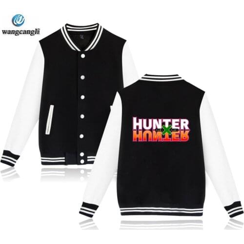 Hunter X Hunter Sweatshirt Baseball Uniform Jacket Men/Women Japanese Animation Comics Hoodies Fashion Plus Size Tracksuit