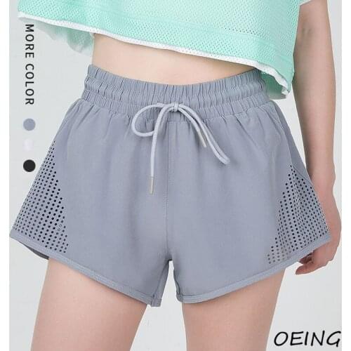 Workout Running Yoga Sweat Shorts Brathable Fake 2 Piece Gym Clothes Fitness Sport Shorts Oversized